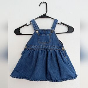 Stylish Baby Denim Overall Dress